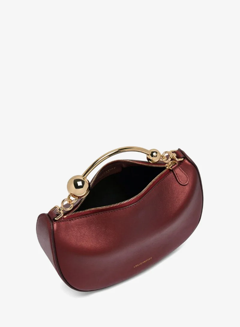 Strathberry  Leather Crescent Moon Top Handle Bag for Women | Best Price UAE